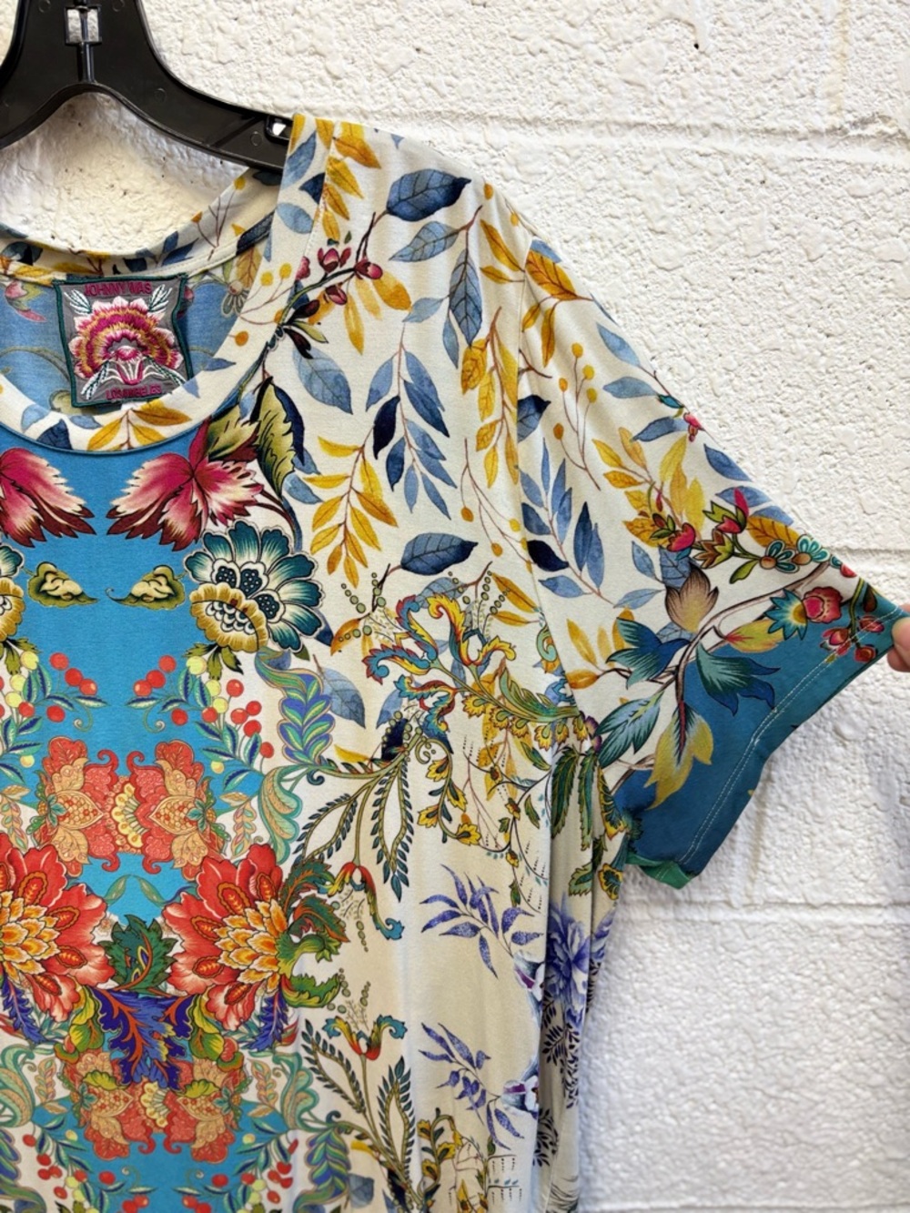 Johnny Was The Janie Favorite Short Sleeve Crew Neck Swing Tee - Picture 7 of 9